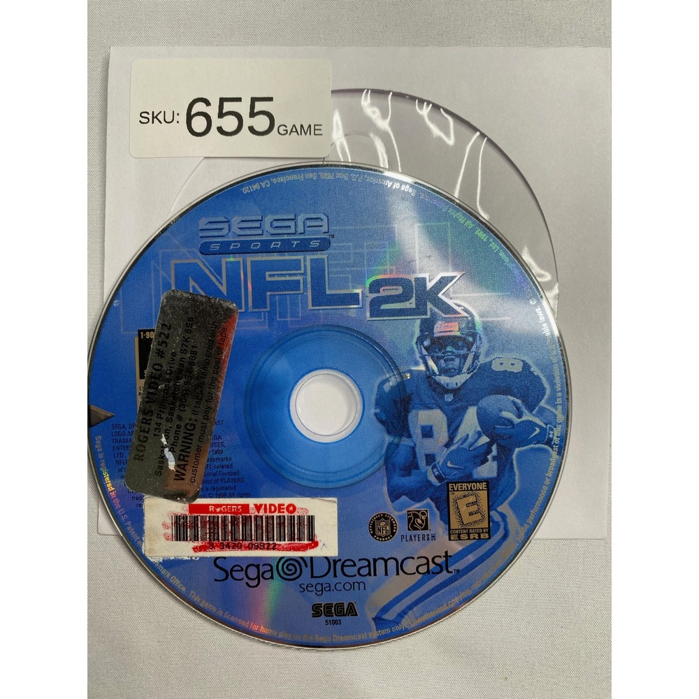 Sega Sports NFL 2K Sega Dreamcast 1999